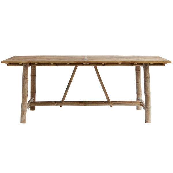 Spisebord Bambus 80x200 cm Natur