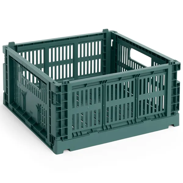 Colour Crate Medium Square Oppbevaring Dark Green