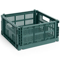 Colour Crate Medium Square Oppbevaring Dark Green