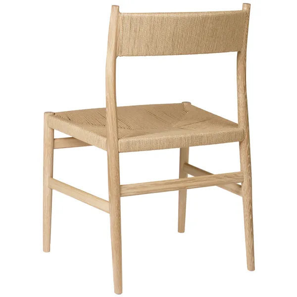 Arv Stol Med Vevd Sete / Rygg Eik