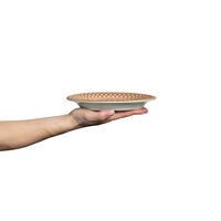 Bubbles Oval Tallrik 20 cm Cinnamon