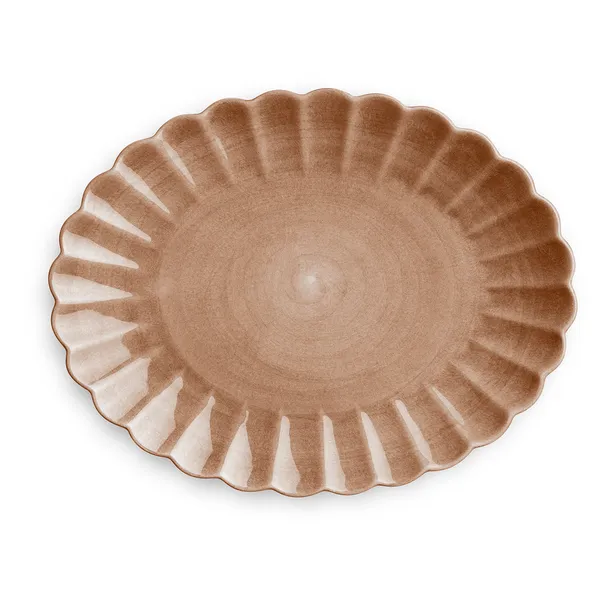 Oyster Fat 35x30 cm Cinnamon