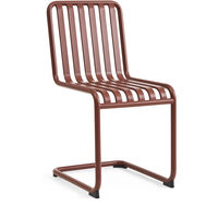 Palissade Cantilever Chair Iron red powder coated steel