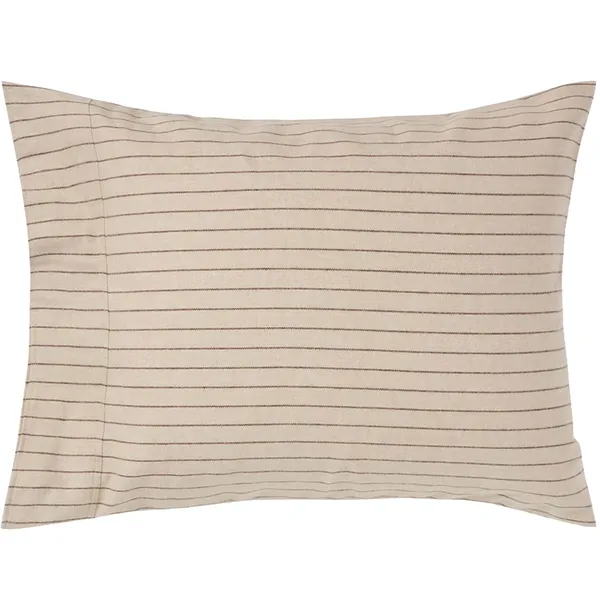 Pinstriped Pudebetræk 50x60 cm Beige / Brunt