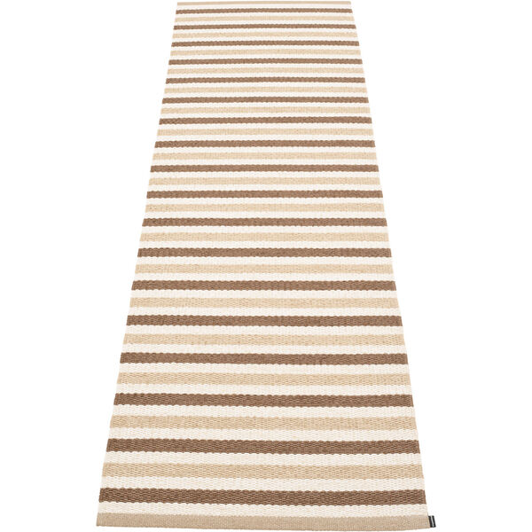 Teo Teppe Brun / Beige / Vanilla 70x240 cm