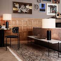 Gravity Bordlampe Stor Sort Marmor / Canvas