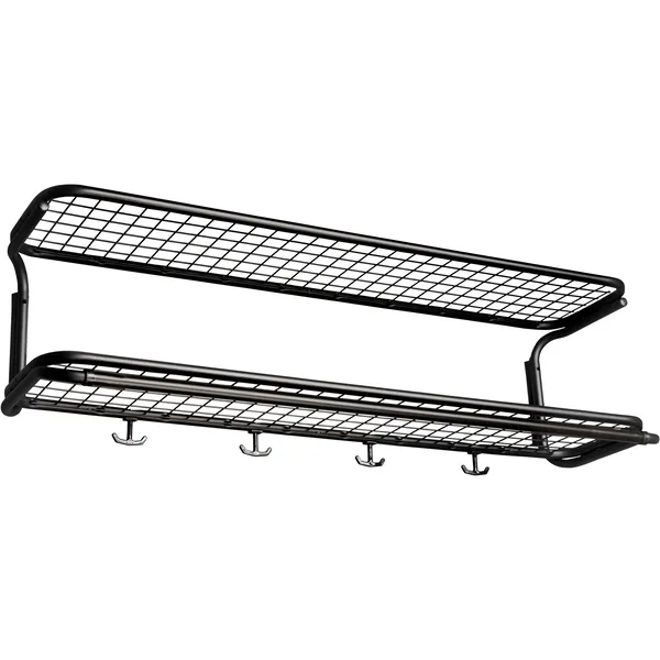 Classic 650 Hattehylde Dobbelt Sort 110 cm 5 Kroge
