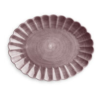 Oyster Fad 35x30 cm Blomme