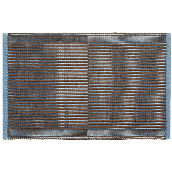 Tapis Tæppe 60x95 cm Blåt/Kastanje