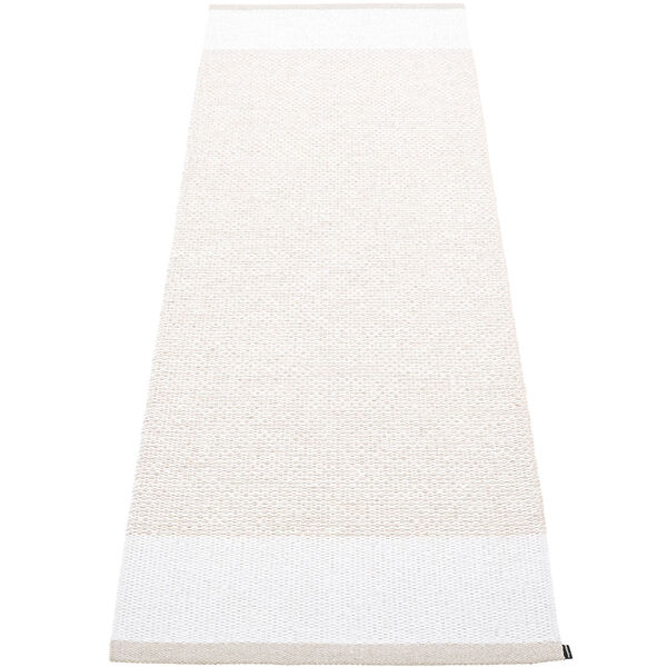 Edit Teppe Fossil / White / White Metallic 85x260 cm
