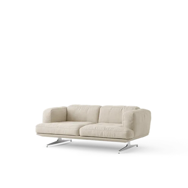 Inland AV22 2-Seters Sofa Clay 0011/Polert Aluminium