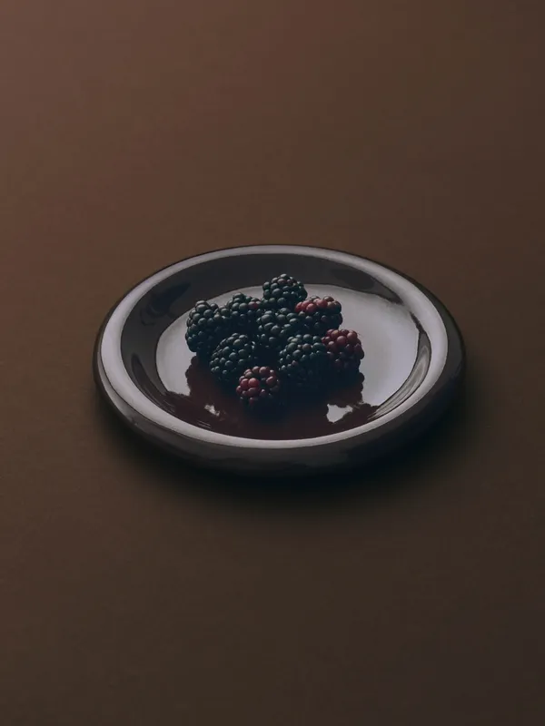 Barro Plate Set of 2 Ø18 cm Bourgogne
