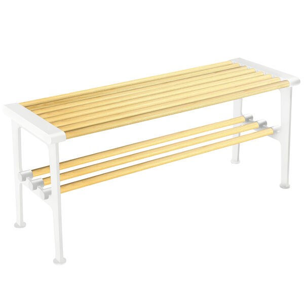 Nostalgi Bænk 100 cm Birk / Hvid