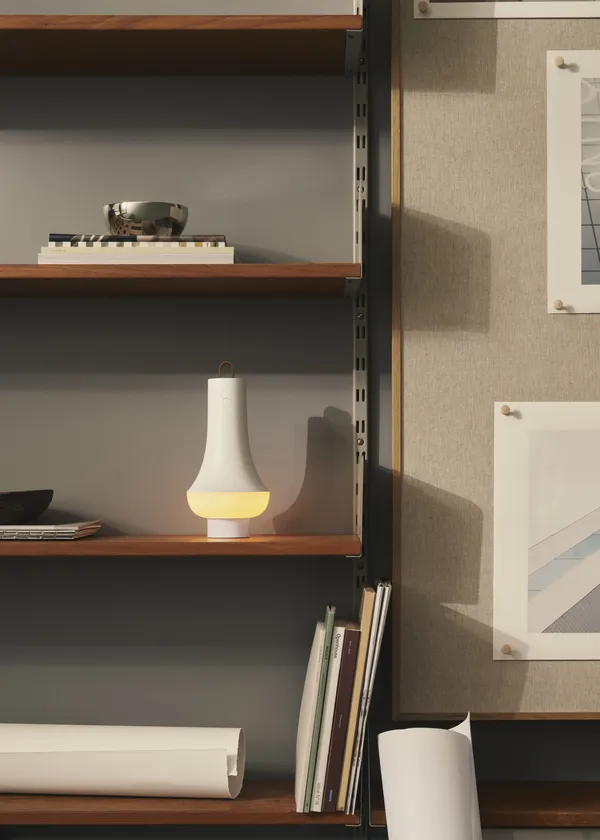 Tomoshi Bordlampe Bærbar Hvit