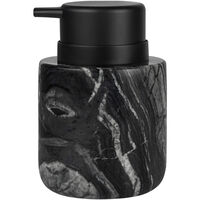 Marble Tvålpump Låg Svart Grå