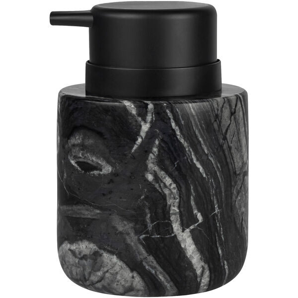 Marble Tvålpump Låg Svart Grå
