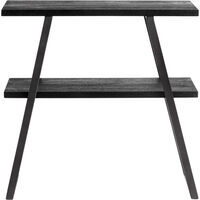 Quill Konsolbord / Boghylde H75 cm Sort Mangotræ / Jern