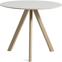 CPH 20 2.0 Bord Ø90 cm Vattenbaserad lackad Ek / Off-white