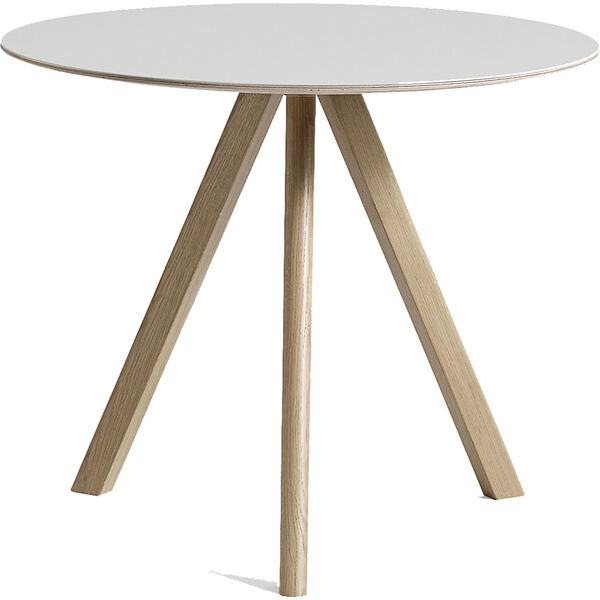 CPH 20 2.0 Bord Ø90 cm Vandbaseret lakeret Egetræ / Offwhite
