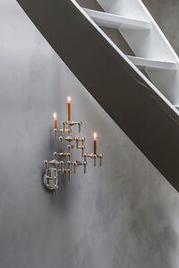 Wall Candle Holder Chrome