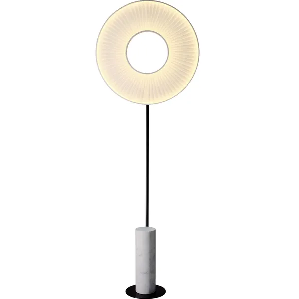 Iris Totem Golvlampa 60 cm Vit / Vit Marmor