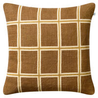 Raha Pudebetræk 50x50 cm Taupe / Masala Yellow
