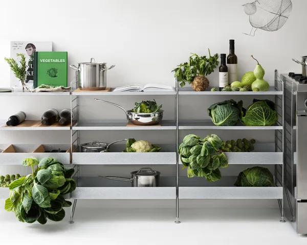 String Gavle Gulv 30x85 cm 2-pak Galvanized