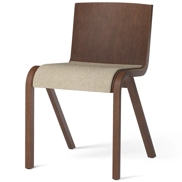 Ready Stol Betrukket Forside Mørkbejdset Eg / Bouclé 02