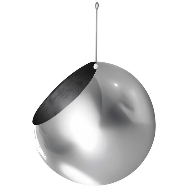 Globe Hængekrukke Ø21 cm Sølv