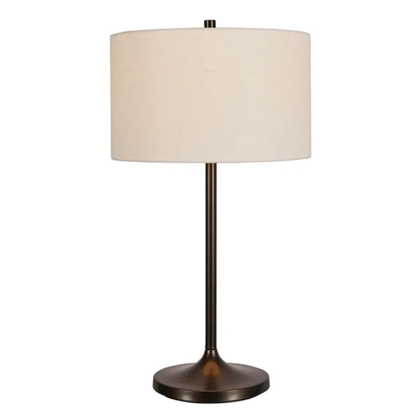 Soft Bordlampe Metallisk Bronze / Linen White