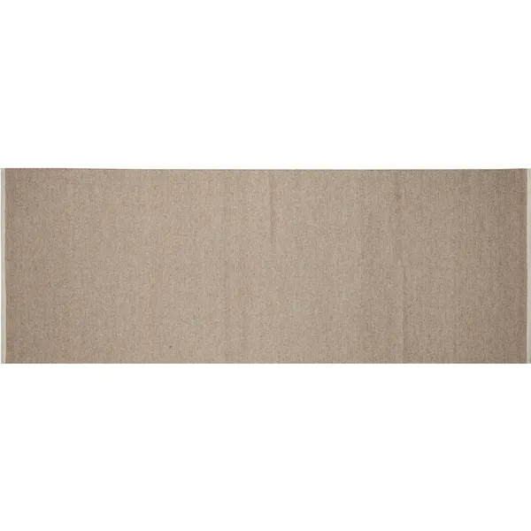 Escape Kelim Uldgulvtæppe 90x250 cm Lys Beige