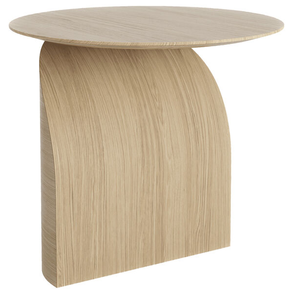 Savoa Sidebord Ø54 cm Natural Oak