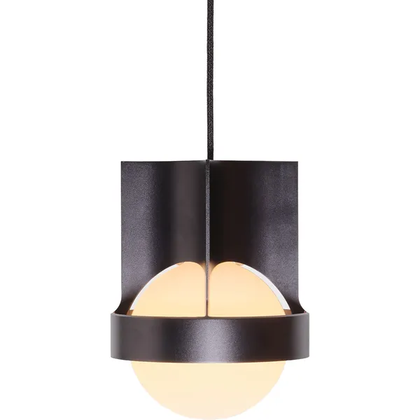 Loop Single Ceiling Lamp with Sphere IV Dark Grey
