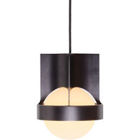 Loop Single Ceiling Lamp with Sphere IV Dark Grey