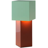 Pivot ATD7 Bærbar Bordlampe Rusty Red/Mintgrøn