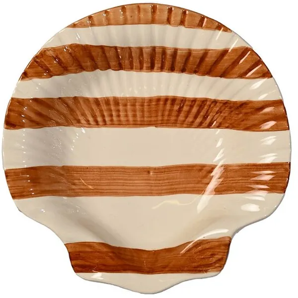 Armona Tallerken 235 cm Hvit / Lysebrun