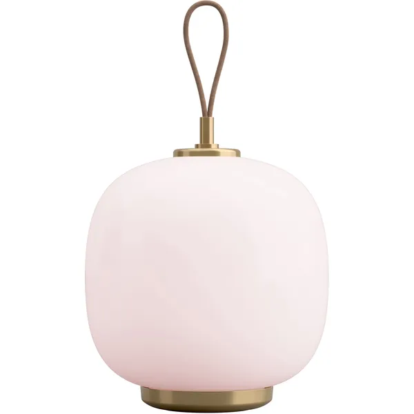 VL 45 Radiohus Bordlampe Bærbar Messing / Glossy Pale Rose