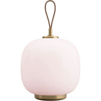 VL 45 Radiohus Bordlampe Bærbar Messing / Glossy Pale Rose