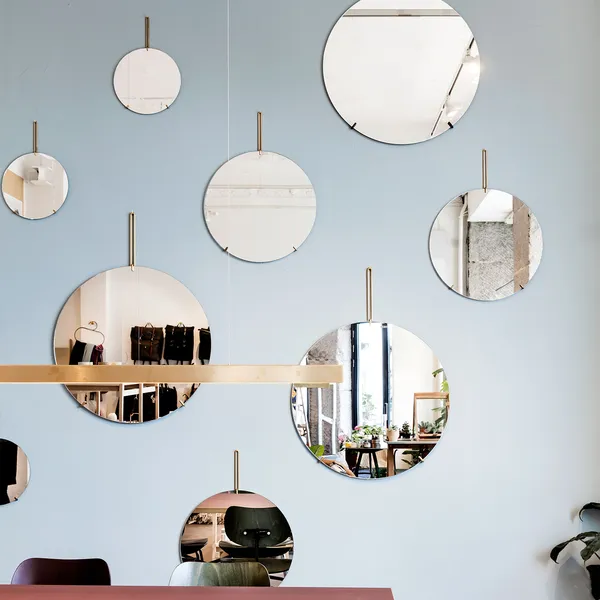 Wall Mirror Brass