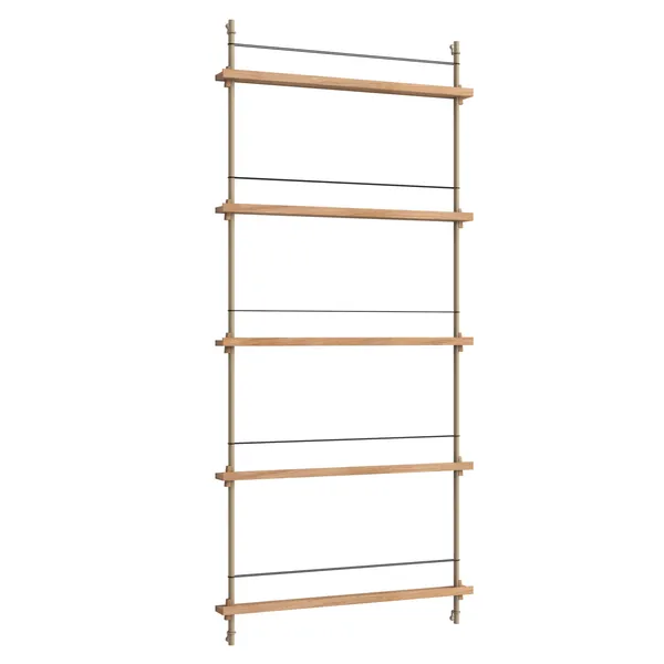 Magazine Hylla 85x188 cm Ek/Varmgrå
