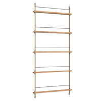 Magazine Hylla 85x188 cm Ek/Varmgrå