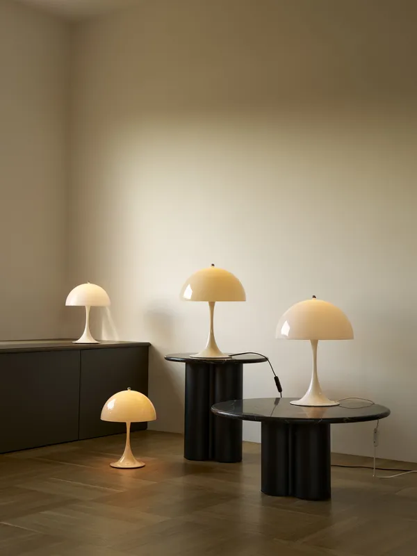 Panthella 250 Bordlampe Bærbar Opal Pale Rose