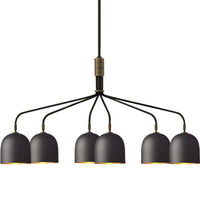 Howard Lysekrone 6 Lange Arme Gunmetal / Messing