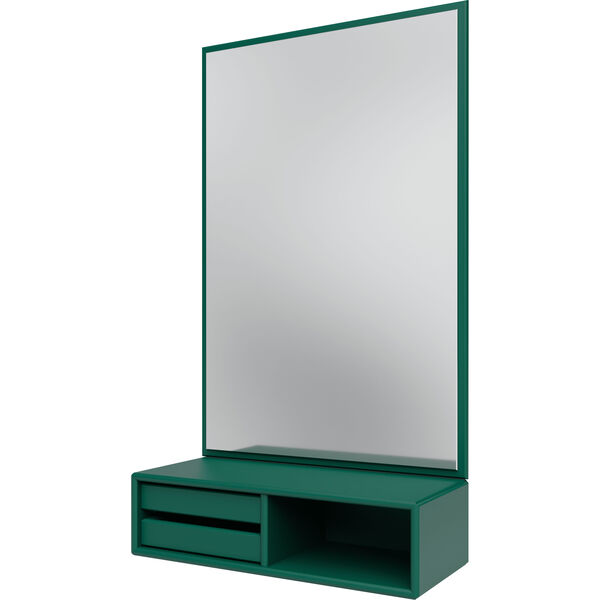 Glance Veggspeil Med Hylle Pine
