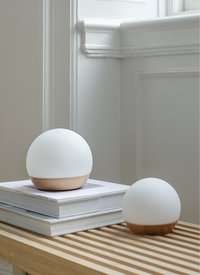 Spring Snowball Bærbar Bordlampe Ø11 cm Hvit