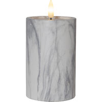 Flamme LED Kubbelys Marmor 15 cm