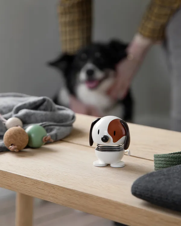 Hoptimist Dog Figur Vit