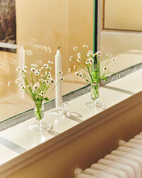 Tiny Candleholder Curved Clear