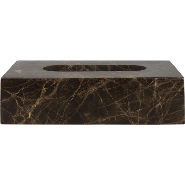 MARBLE Förvaringslåda Till Servetter Brun