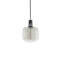 Amp Pendel Liten Smoked/Svart Marmor